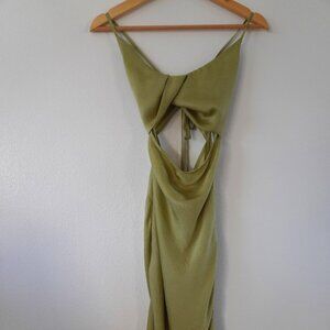 Silk Cut Out Dress